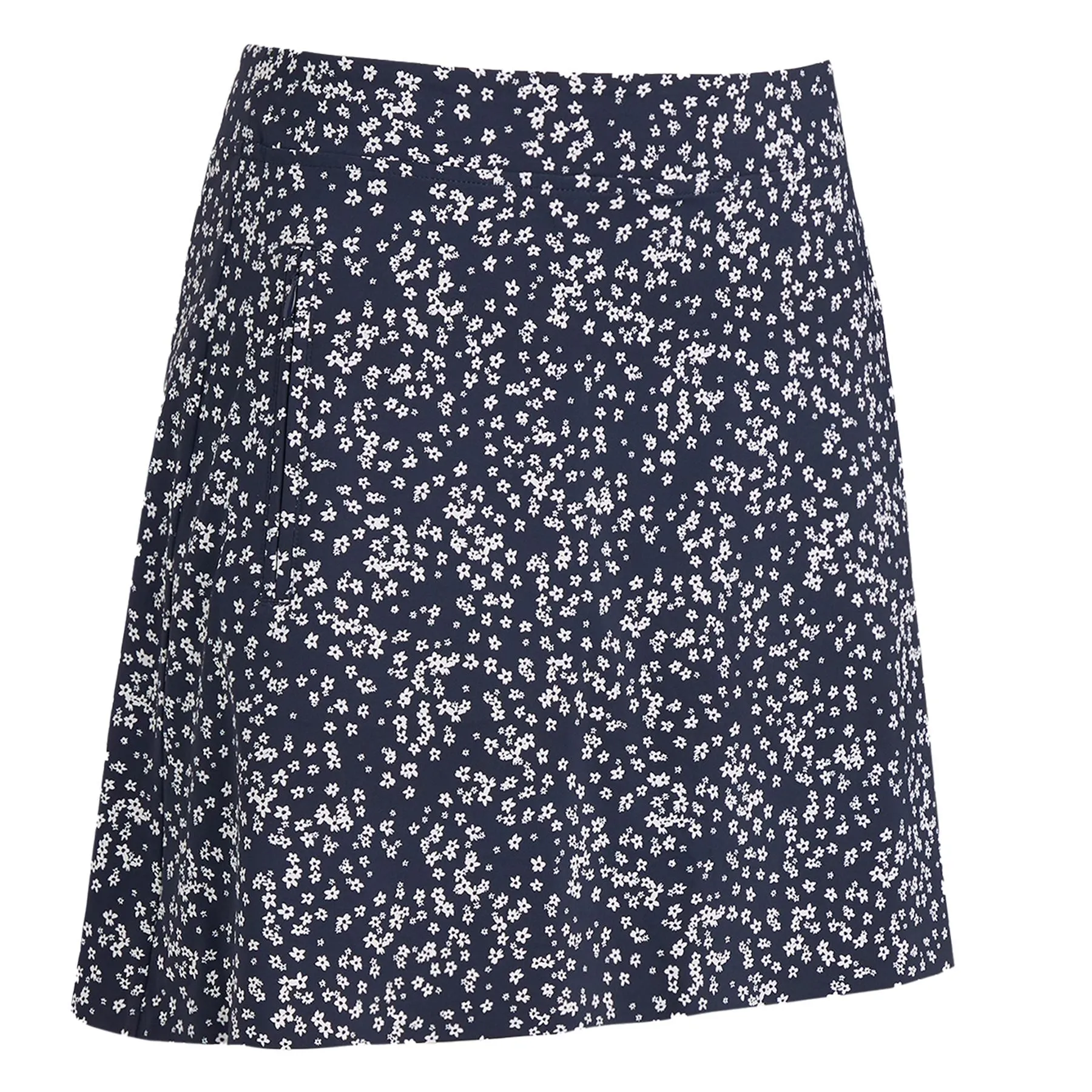 Cherry Blossom Silky Tech Nylon A-Line Skort Twilight