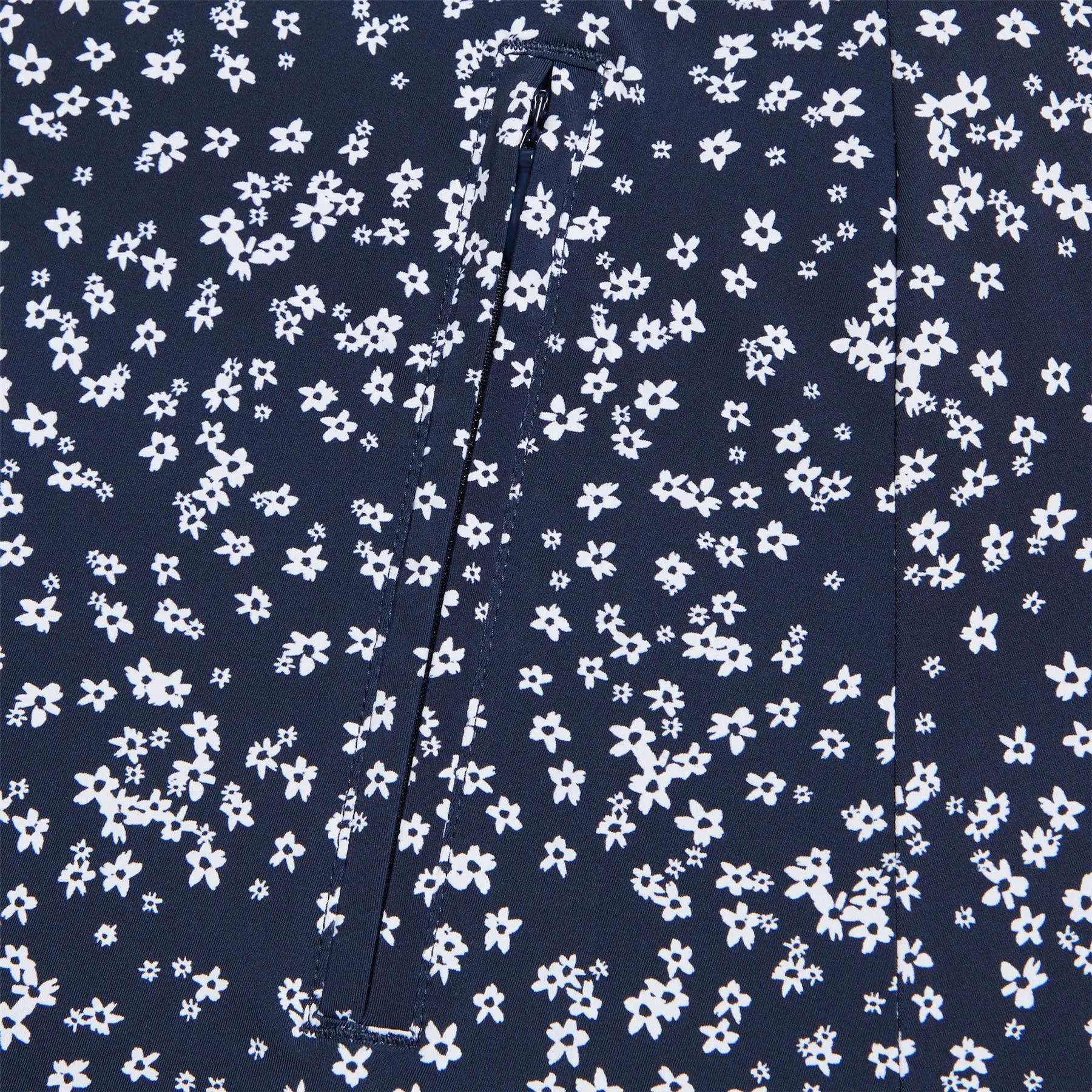 Cherry Blossom Silky Tech Nylon A-Line Skort Twilight