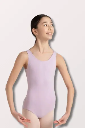 Children's High Neck Tank Leotard - Lavender