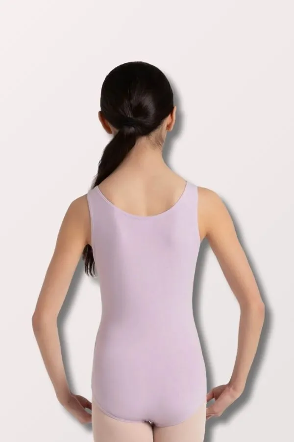 Children's High Neck Tank Leotard - Lavender