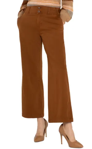 Cinch Waist Wide-Leg Pant