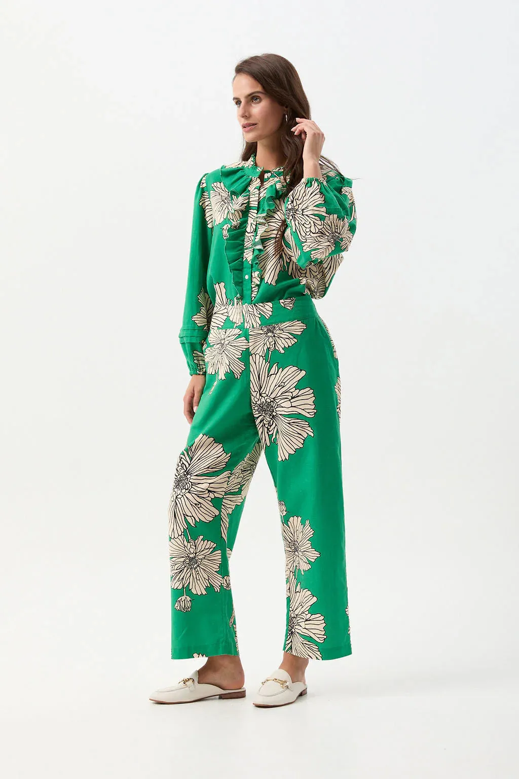 Cloth Paper Scissors - Botanic Straight Leg Cropped Pants