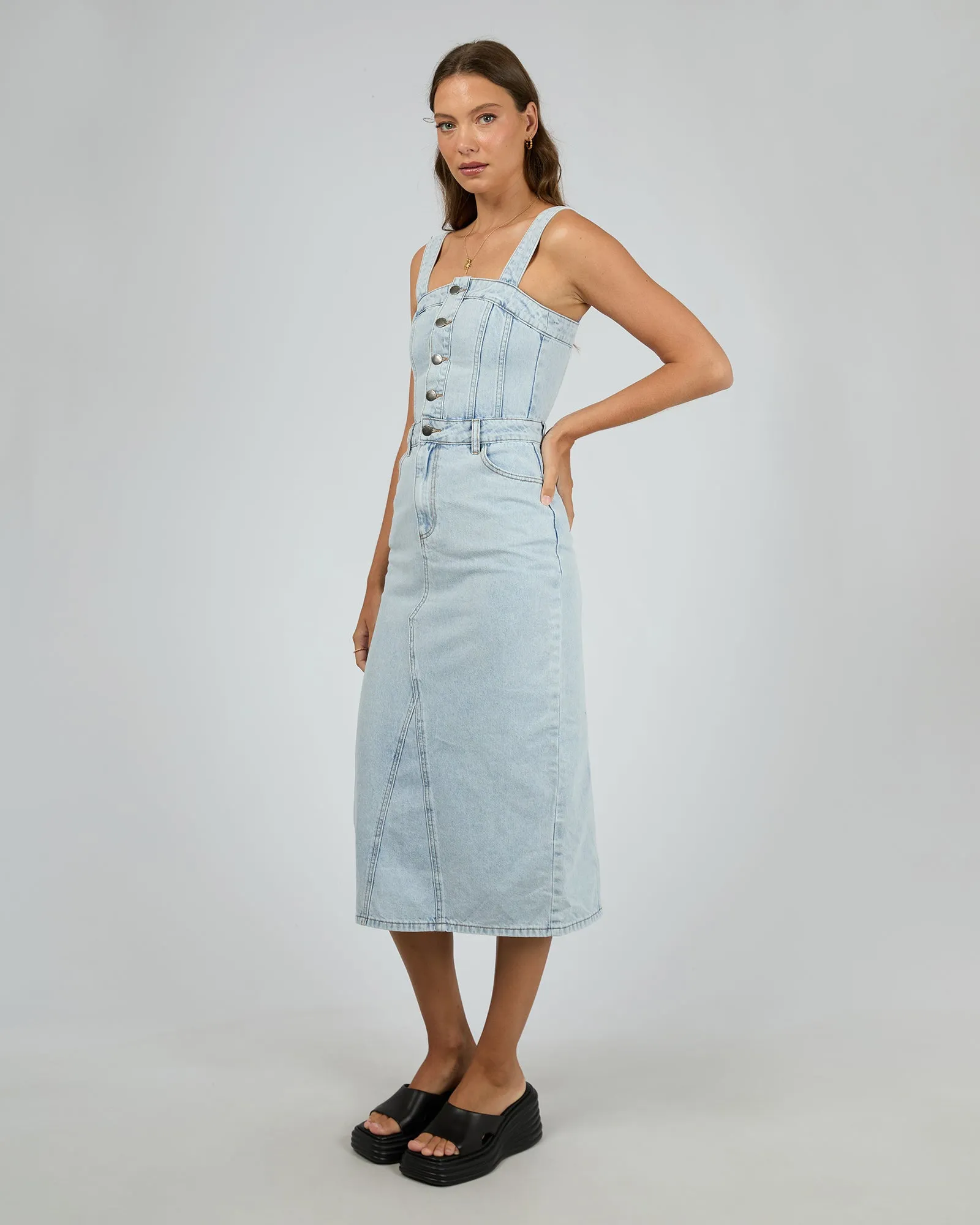 Coco Midi Dress - Bleach
