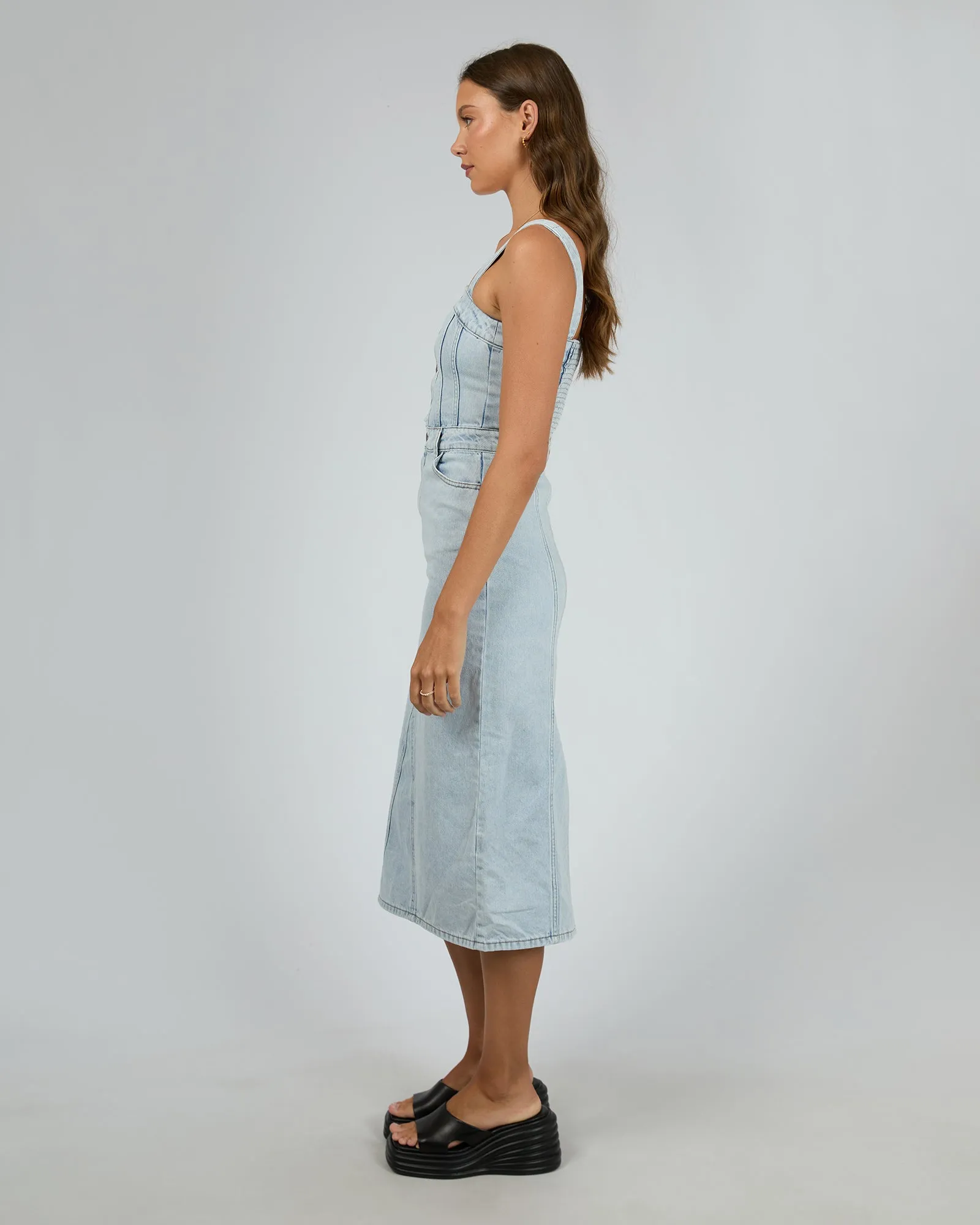 Coco Midi Dress - Bleach