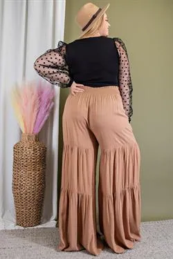 COCO TIERED WIDE LEG PANTS
