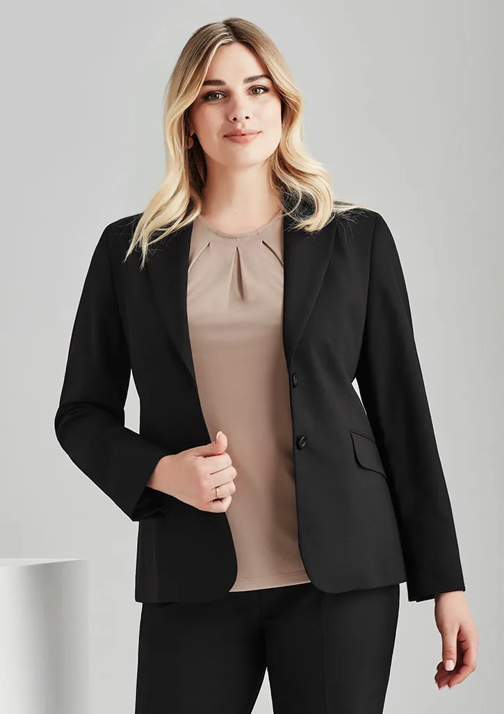 Comfort Wool Stretch Womens Longline Jacket (BZ-64012)