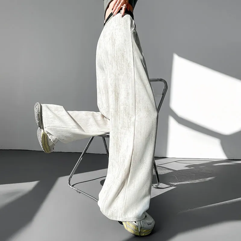 Comfortable and Breathable Wide Leg Pleated Pants with Belted Waist