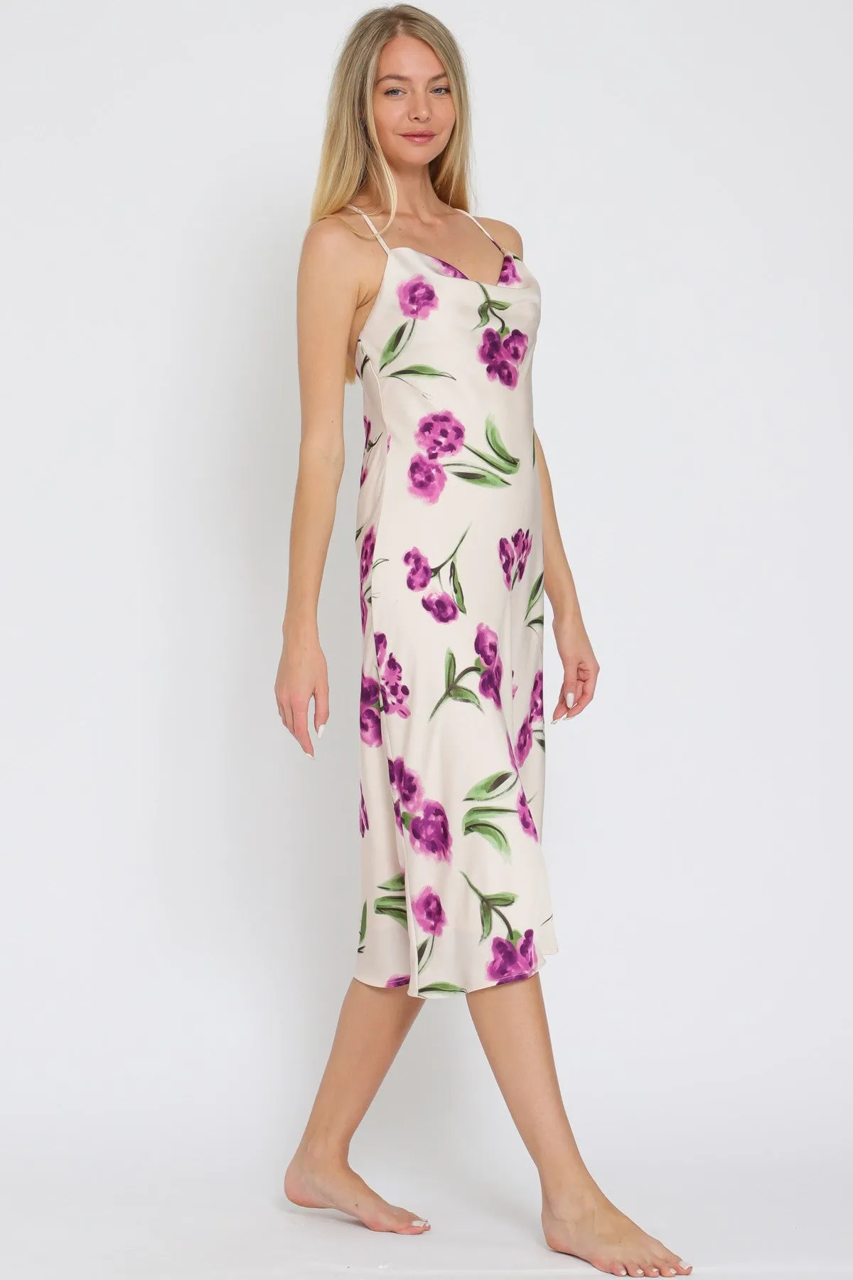 Cowl Slip Midi Dress DA31279H