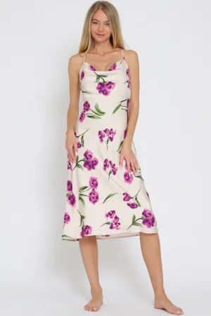 Cowl Slip Midi Dress DA31279H