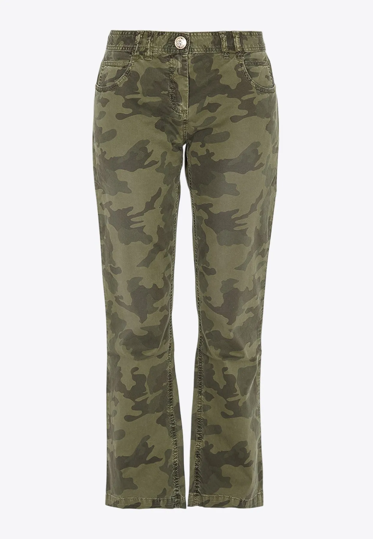 Cropped Camouflage Pants