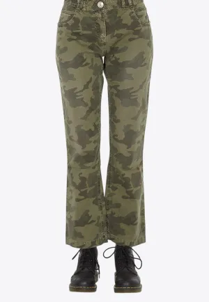 Cropped Camouflage Pants