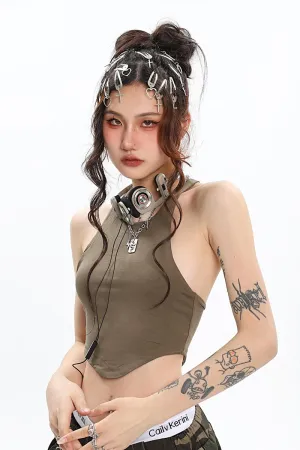 Cropped Racerback Tank