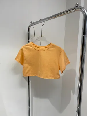 Cropped Tee - Apricot