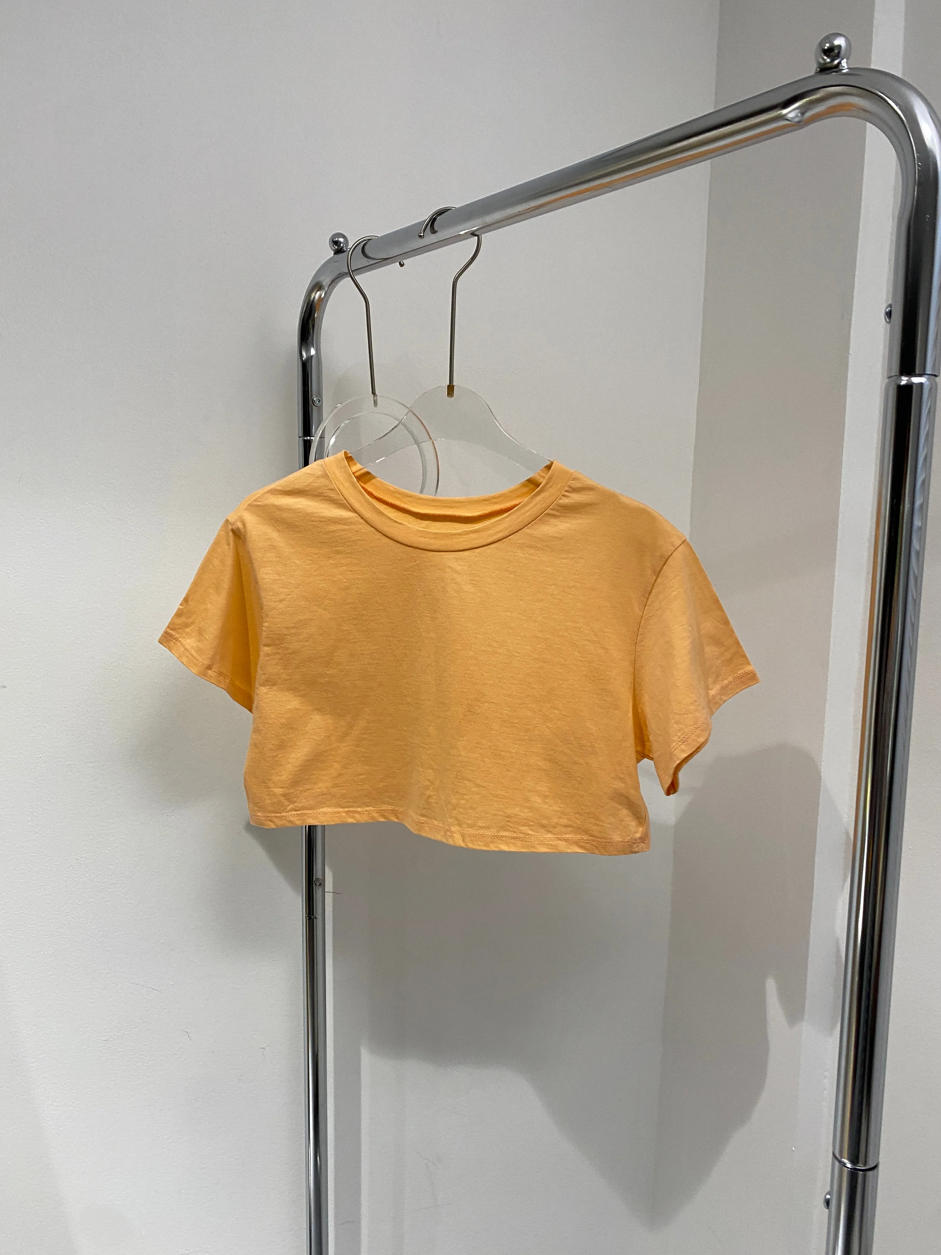 Cropped Tee - Apricot
