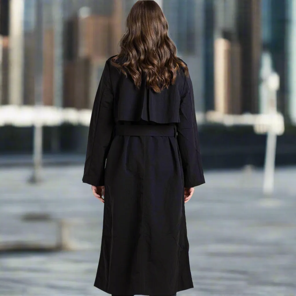 Crushed lux trench coat by two-t's