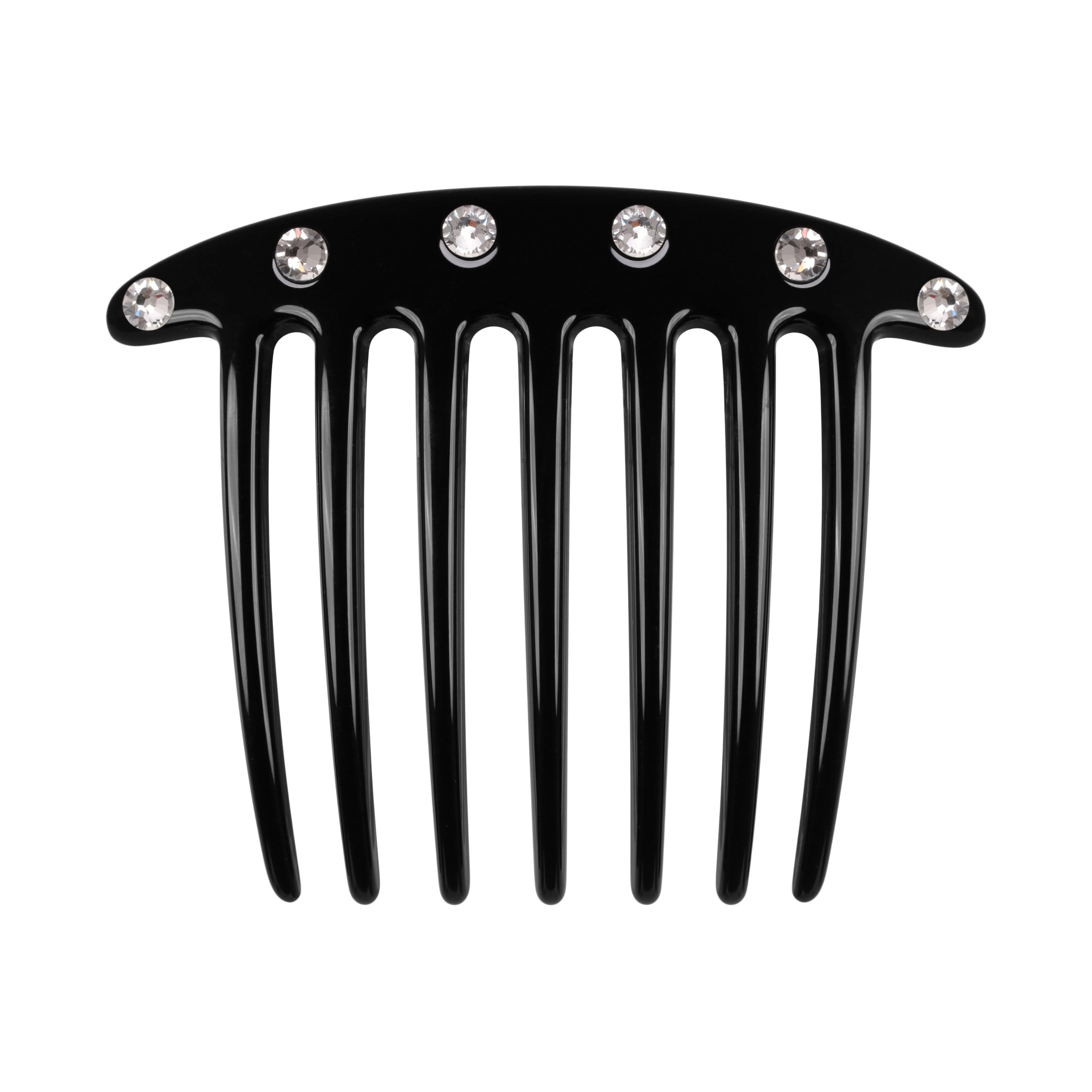 Crystal French Black Twist Comb