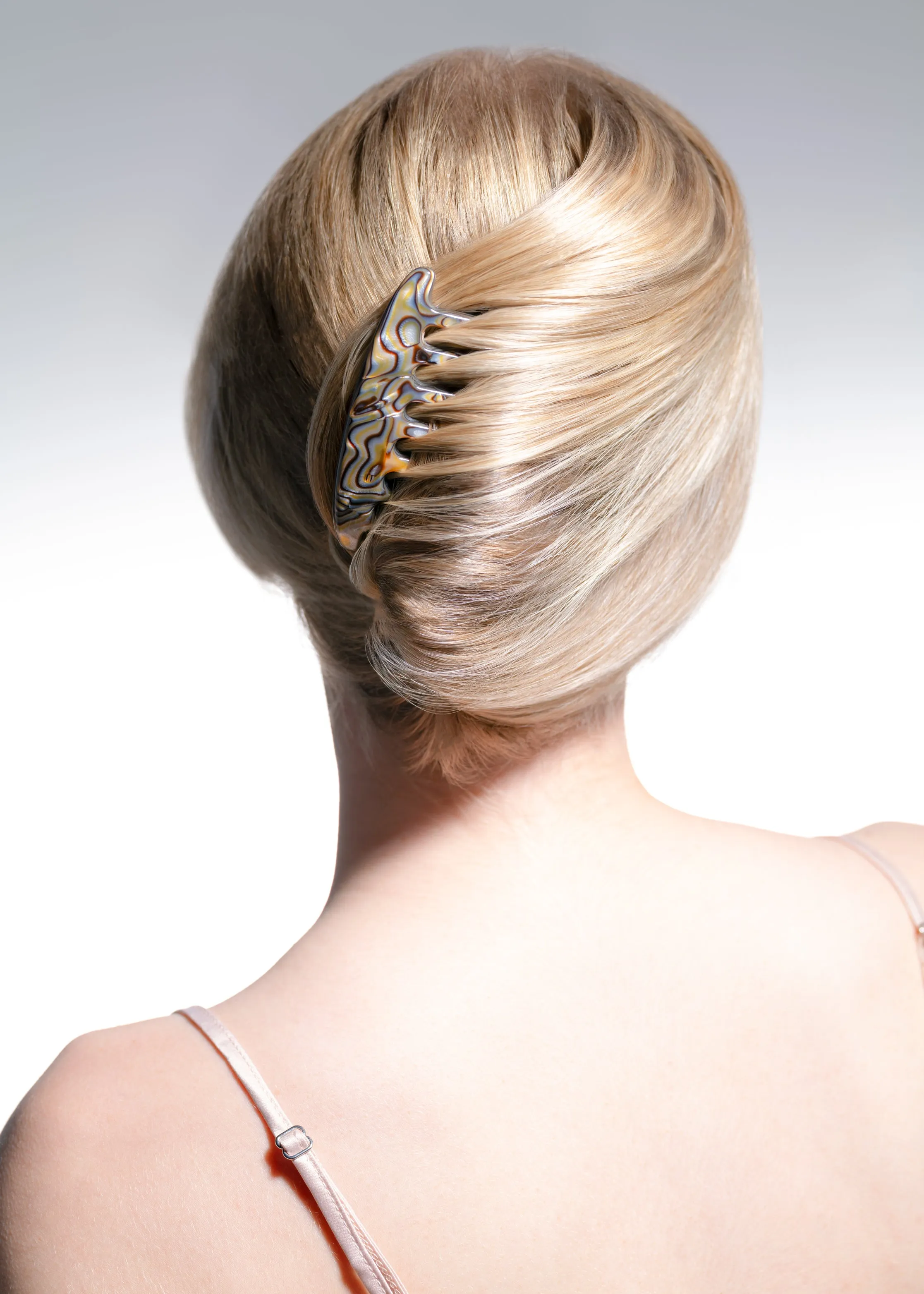 Crystal French Black Twist Comb