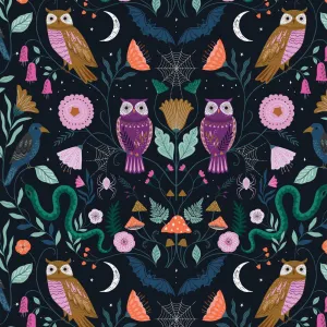 Dashwood Studio - Twilight - Owls - Black