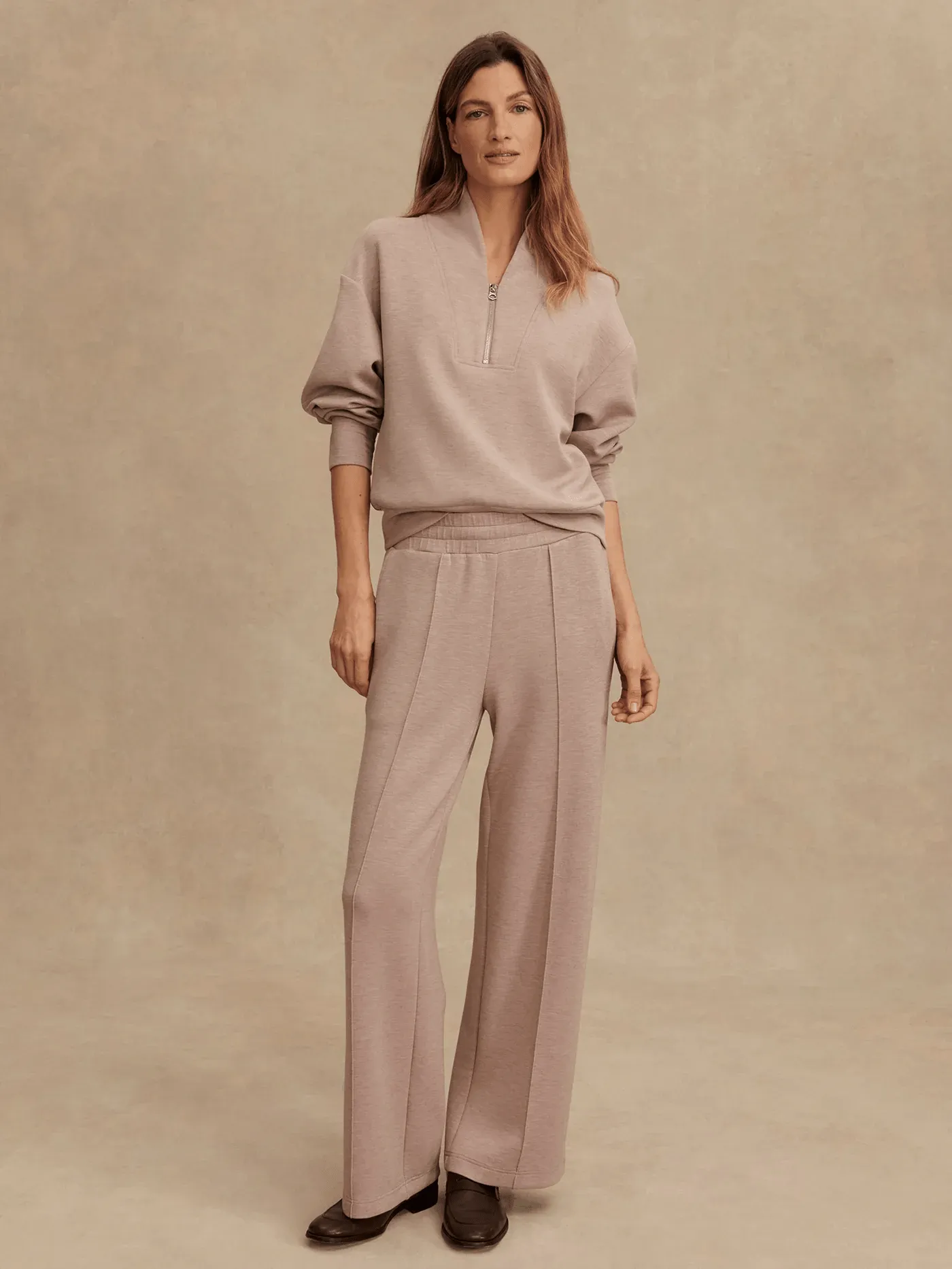 Davidson Sweat in Taupe Marl