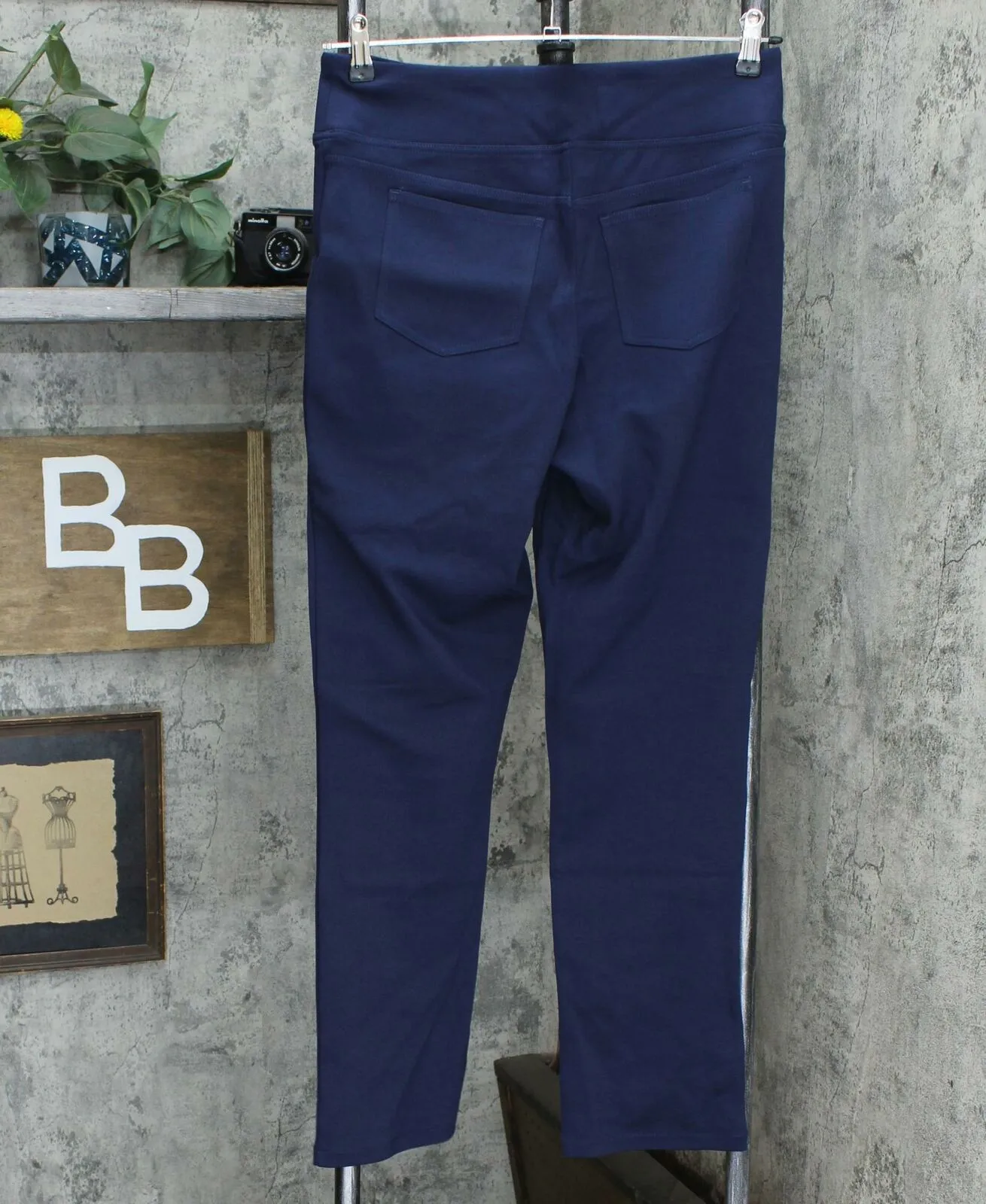 Denim & Co. Women's Ponte Smooth Waist Pull-On Pants