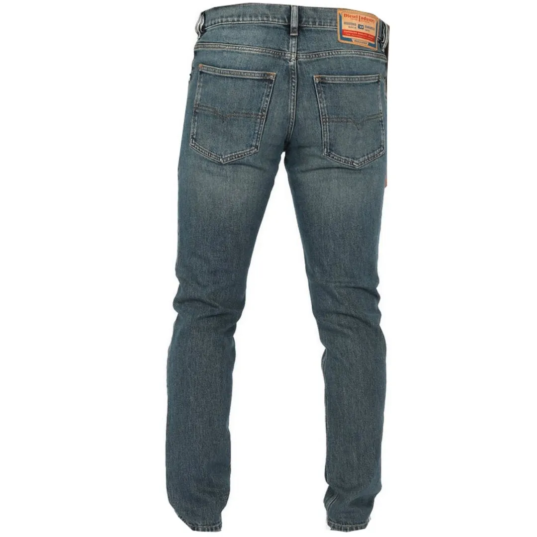 Diesel Mens D-Sark 09F74 Denim Jeans Blue