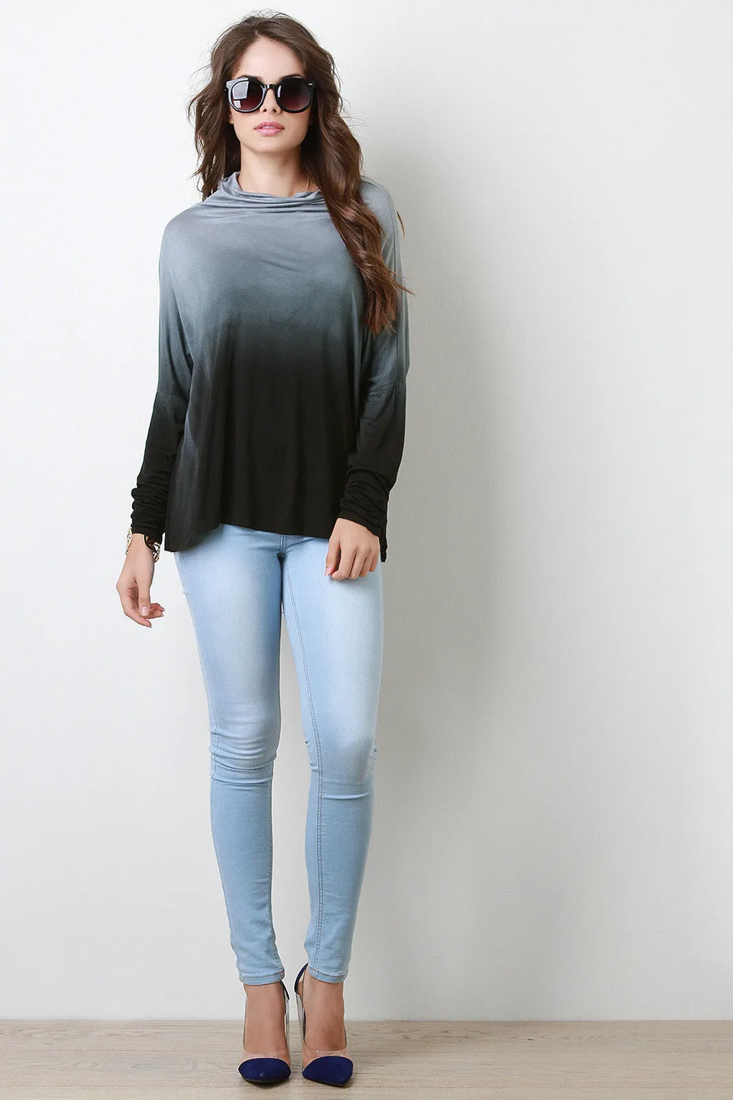 Dip Dye Boxy Cut Top