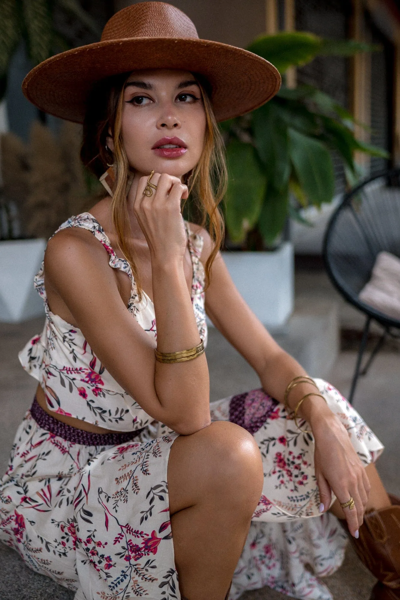 Dreamer Top & Skirt Set in Pink