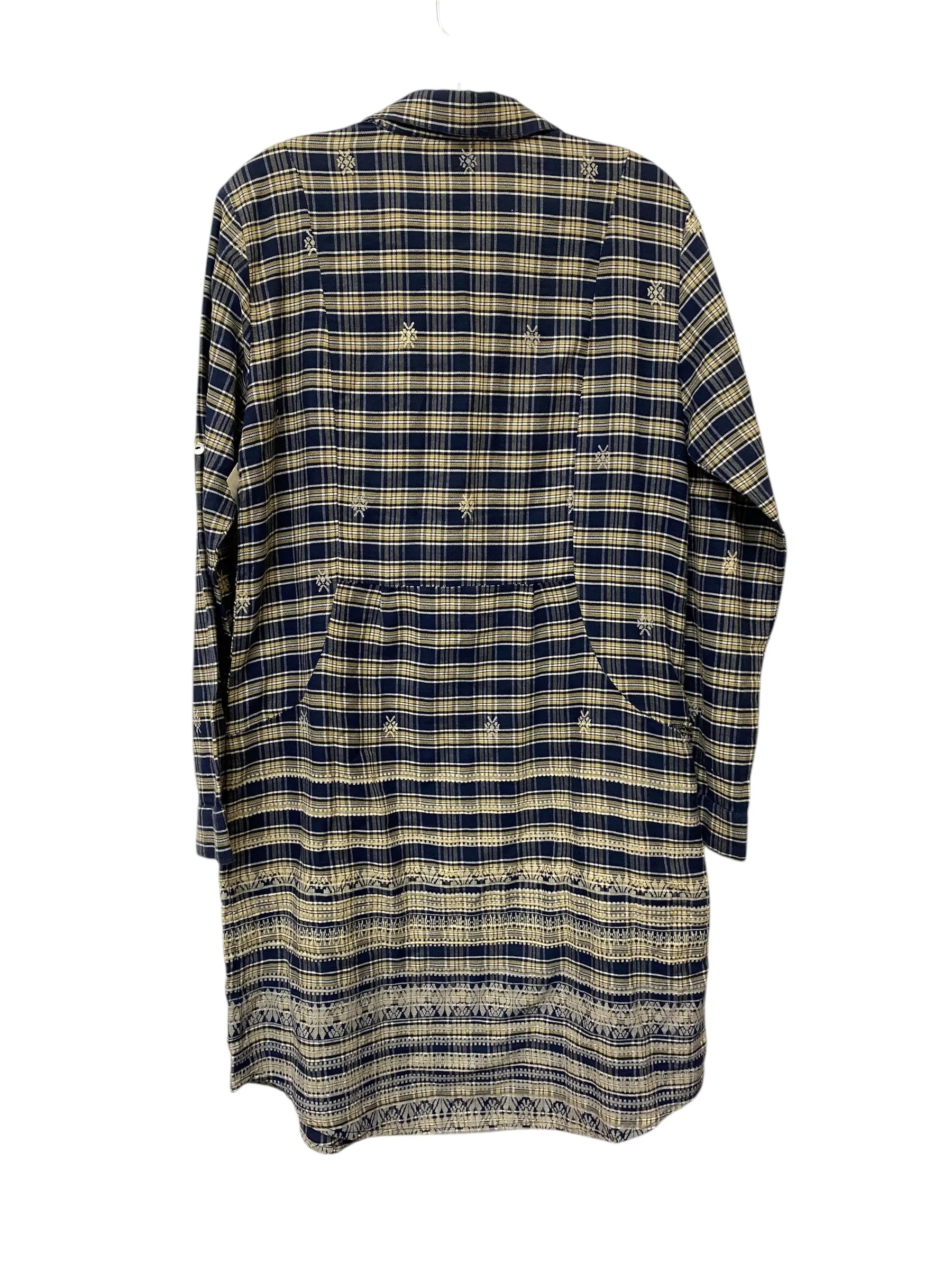 Dress Casual Midi By Clothes Mentor In Plaid Pattern, Size: M