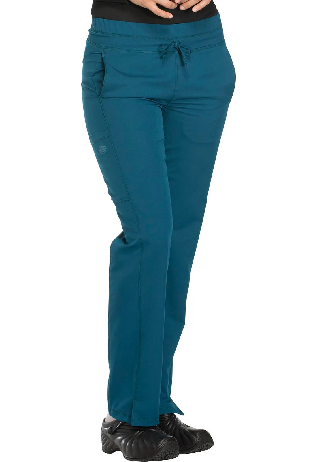 Dynamix DK130 Mid Rise Straight Leg Drawstring Pants Caribbean Blue