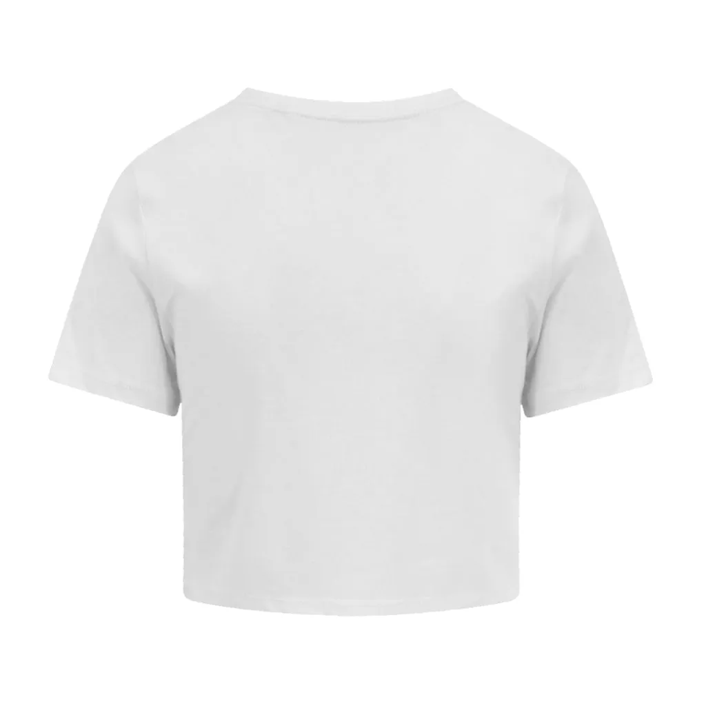 Eat The Beat Black Logo Girlie Cropped T-Shirt