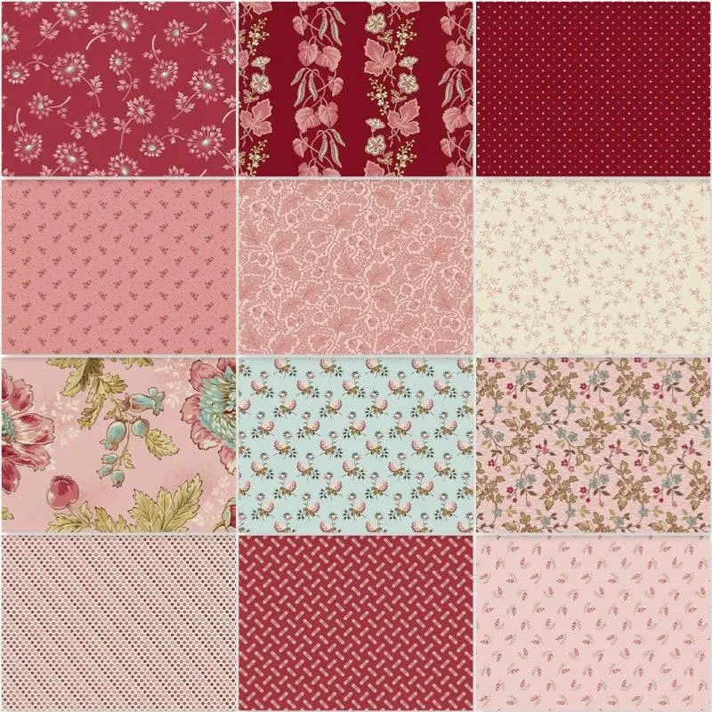 Edyta Sitar - Super Blooms - Fat Quarter Pack - Tuberose (12)