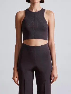 Eli Racer Tank - Chocolate