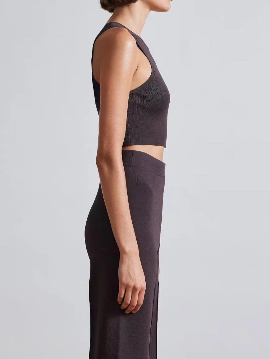 Eli Racer Tank - Chocolate
