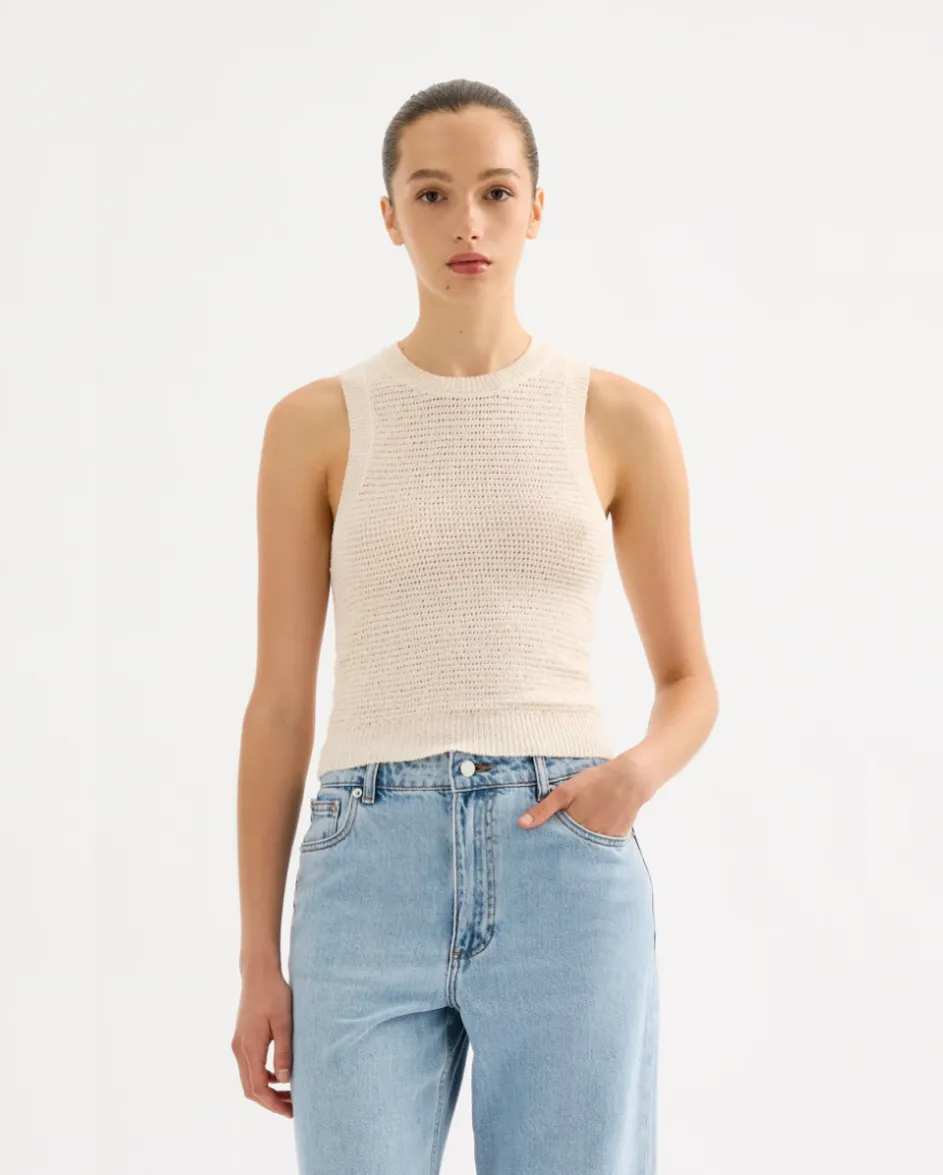 Ember Knit Tank Cream