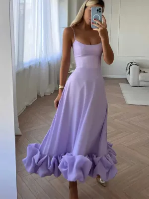 Emilia - Midi dress with flounce and bustier