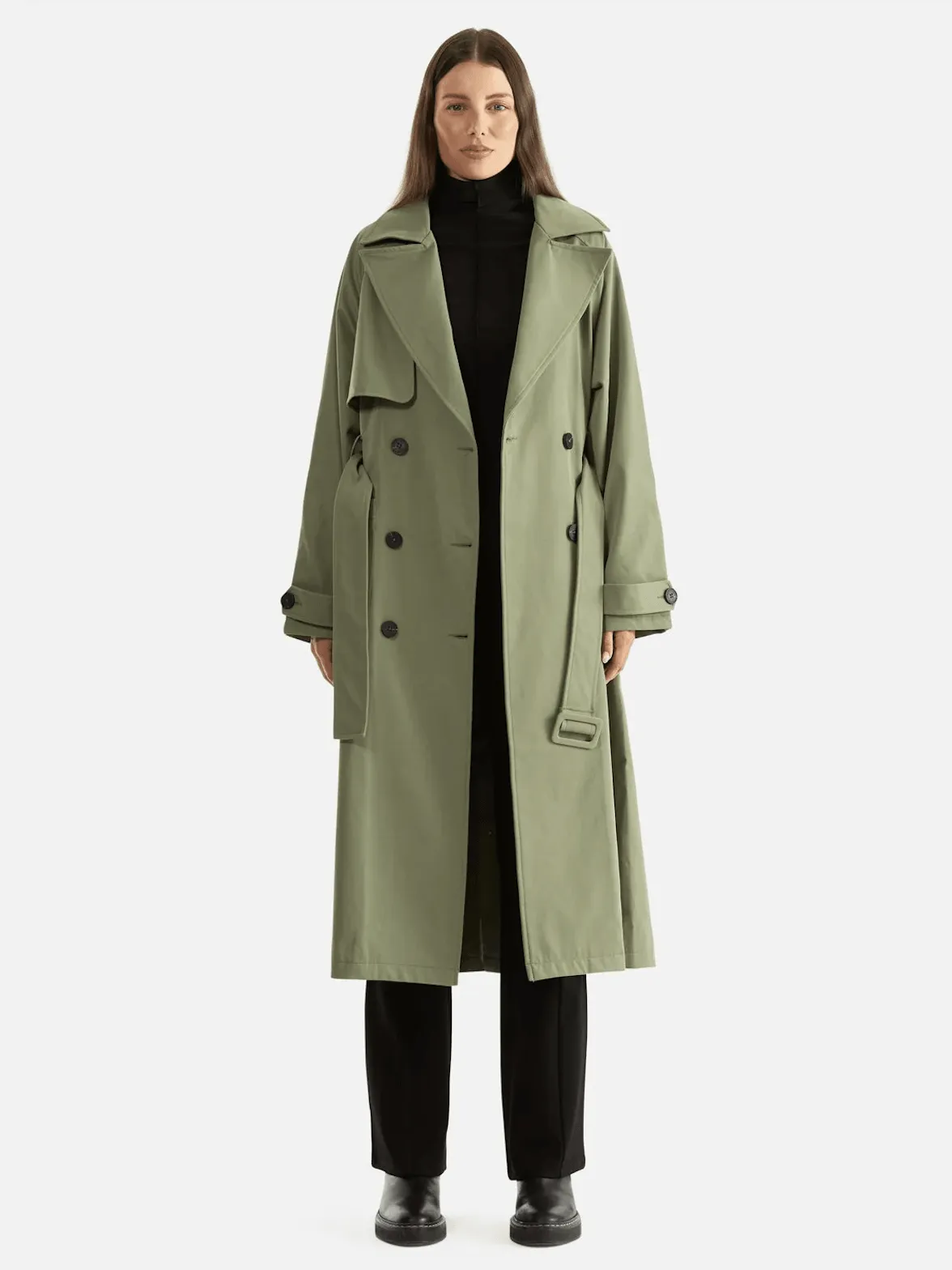 ENA PELLY Carrie Trench Coat - Forest