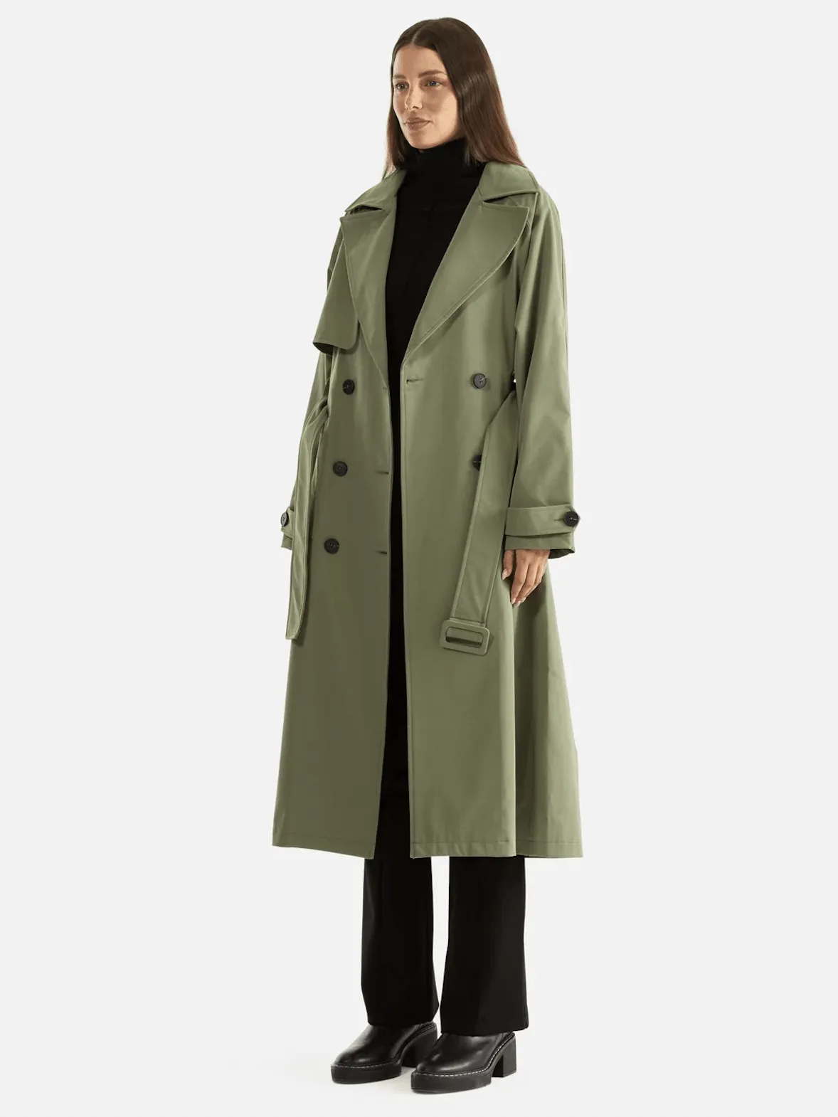ENA PELLY Carrie Trench Coat - Forest