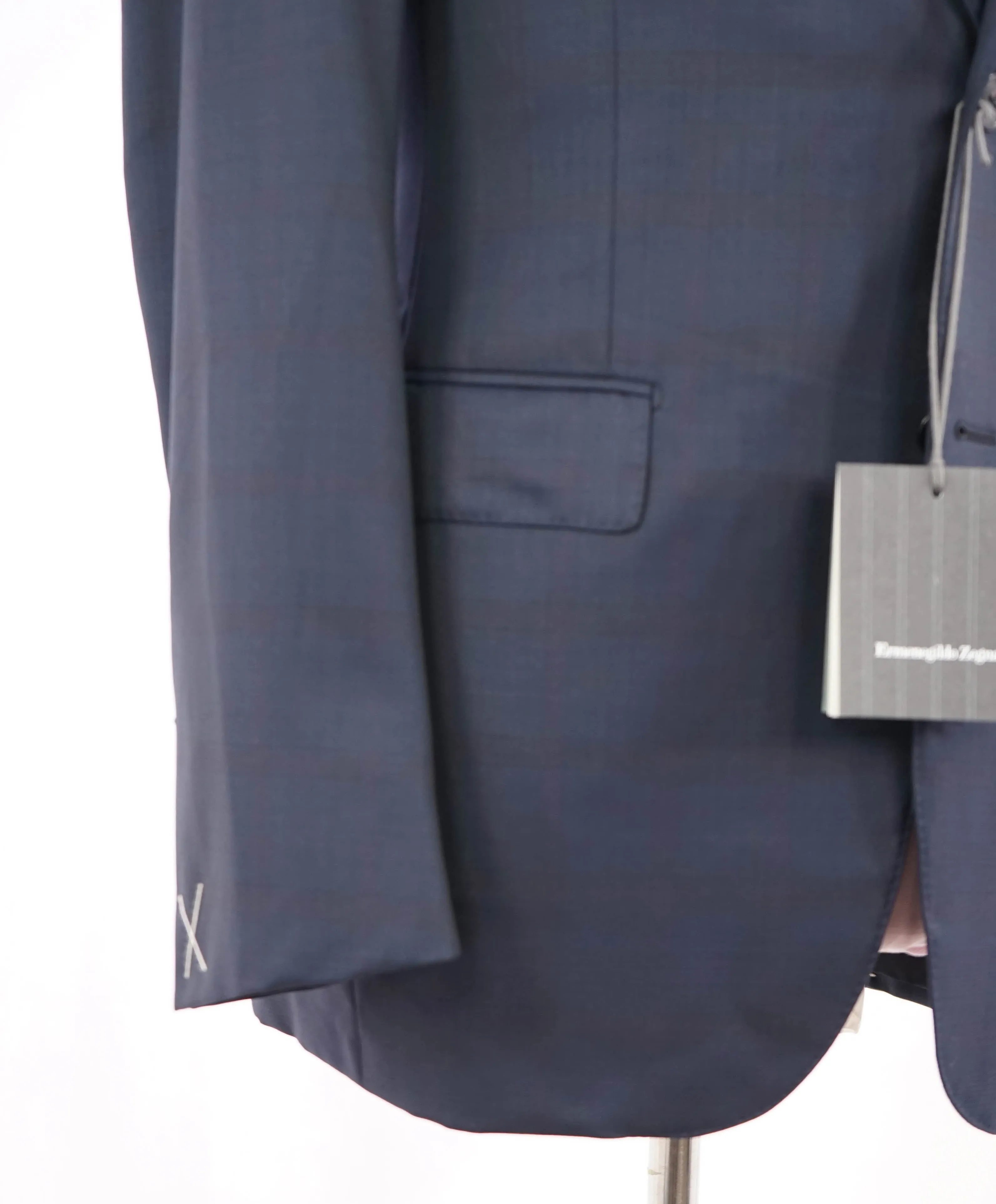ERMENEGILDO ZEGNA - "15 MILMIL 15" Blue Check Plaid Premium Fabric Suit - 40R