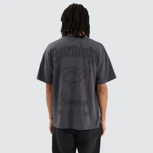 Essendon Bombers AFL Heavy Raptor Tee Asphalt