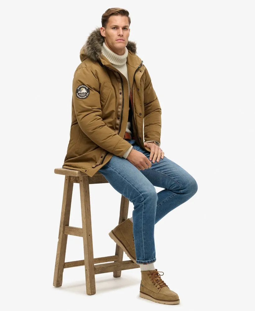 Everest Faux Fur Parka Jacket | Kangaroo Brown