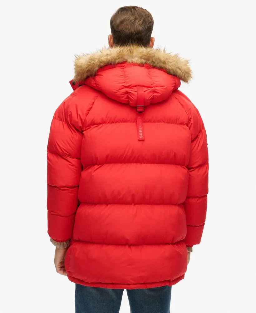 Everest Longline Baffled Parka | Heritage Red