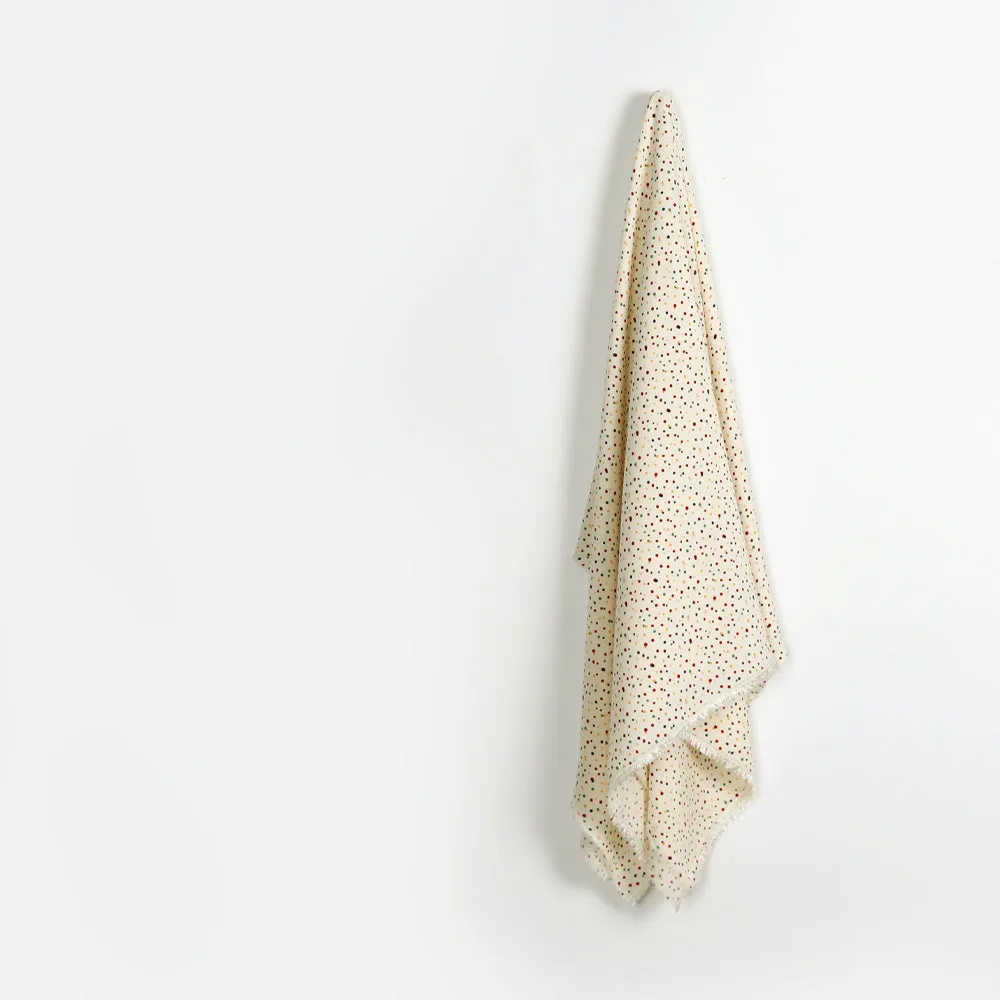 Fairy Bread Viscose / Rayon Crepe - Ivory