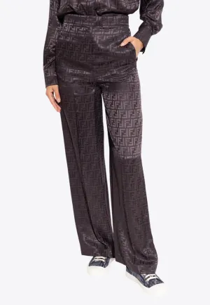 FF Jacquard Silk Pants