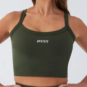 Flex Cropped tank by Upstate Sport  - Moss