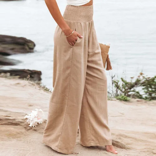 Flores - Comfortable, lightweight wide-leg pants