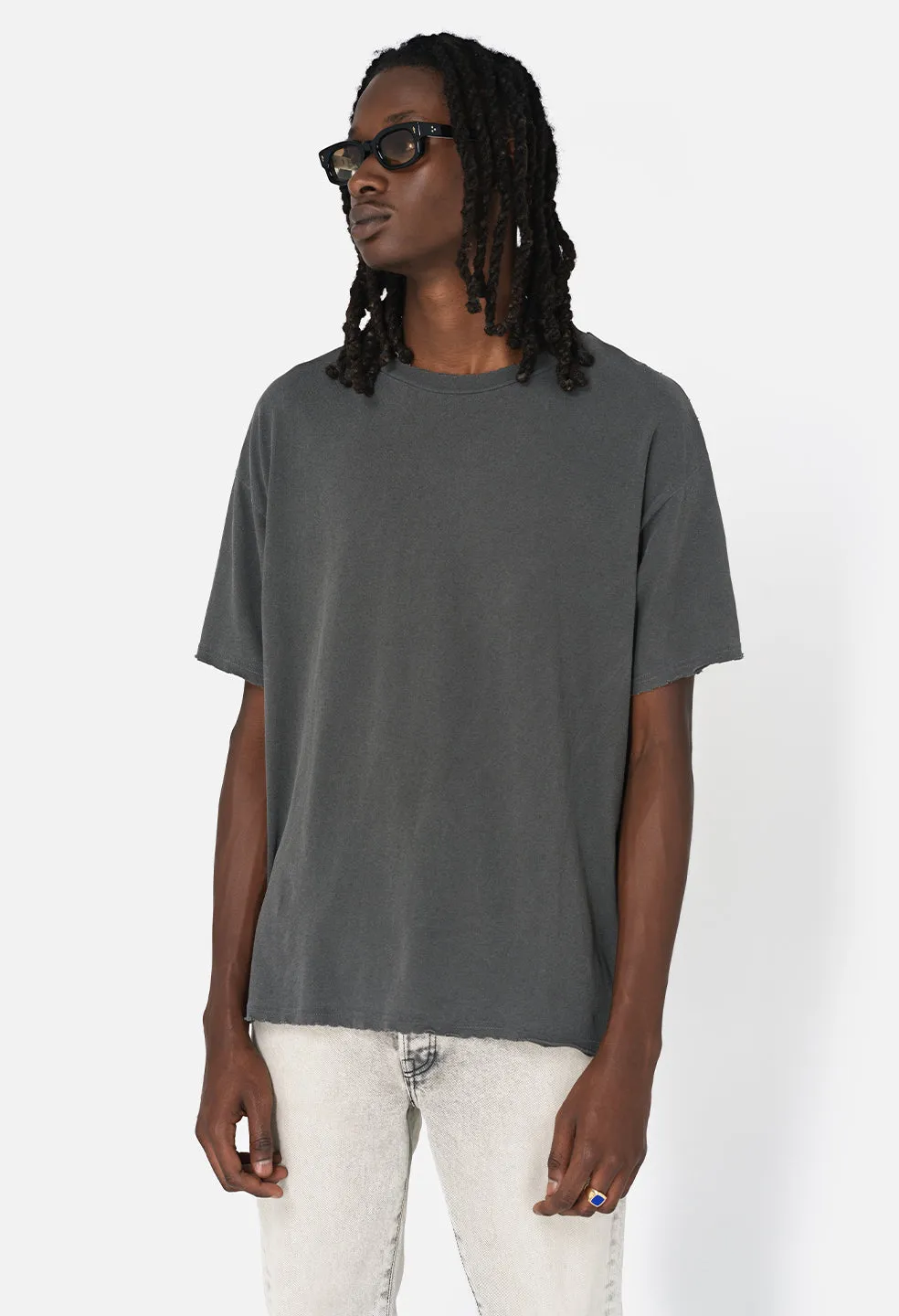 Folsom Cropped Tee / Vintage Black