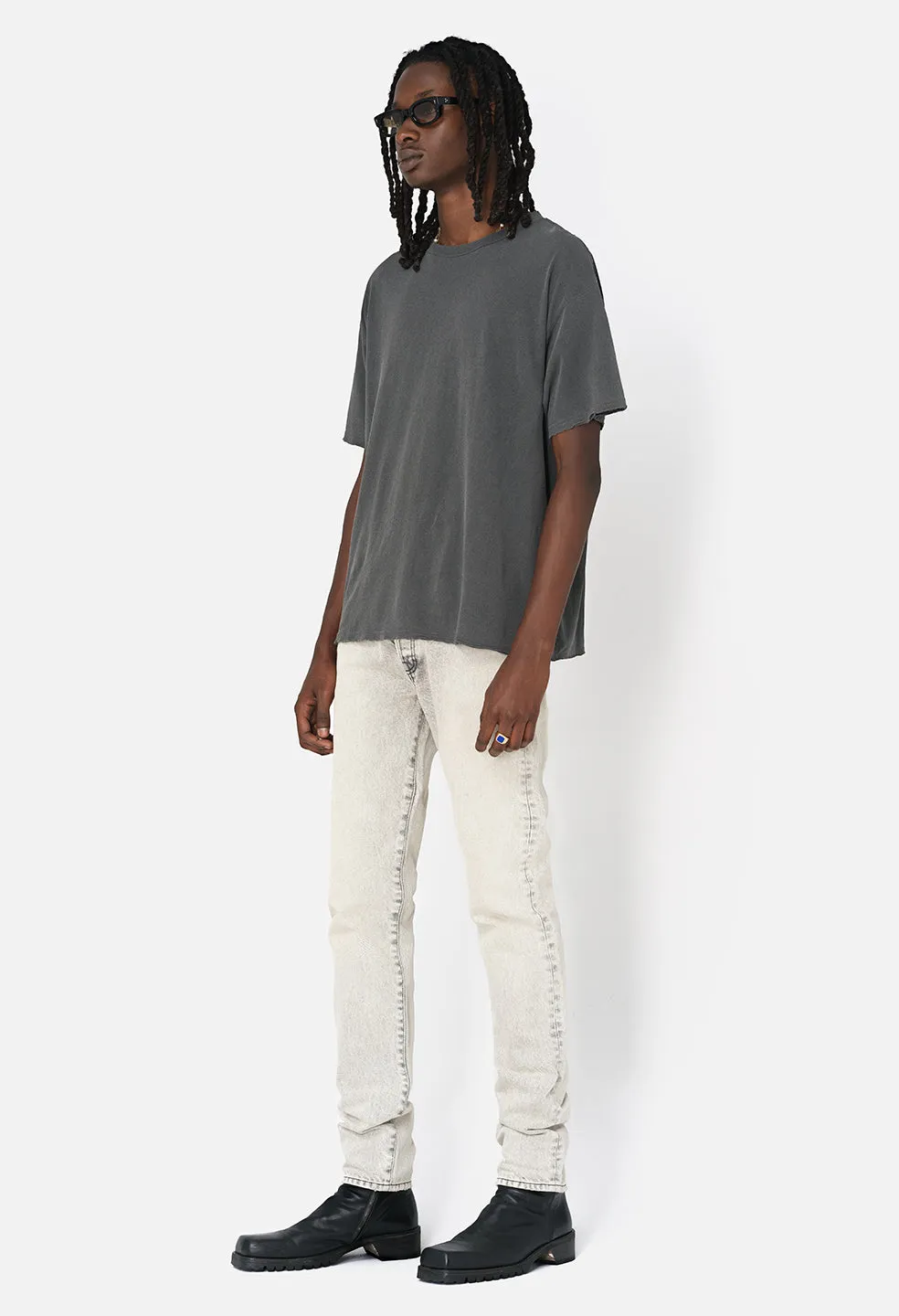 Folsom Cropped Tee / Vintage Black