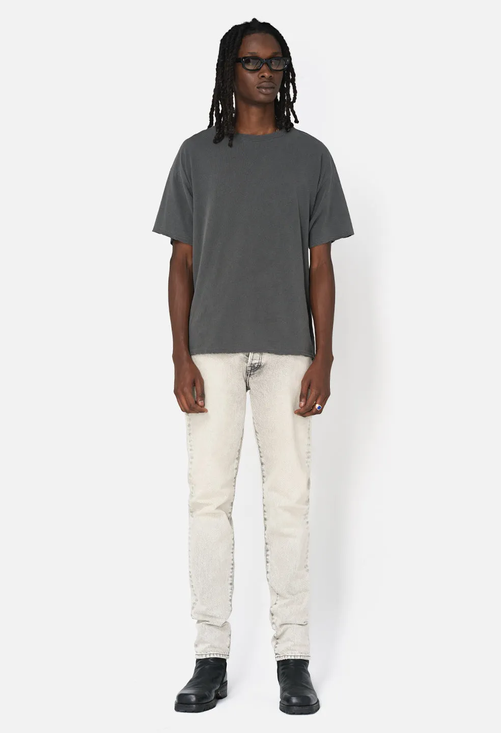 Folsom Cropped Tee / Vintage Black