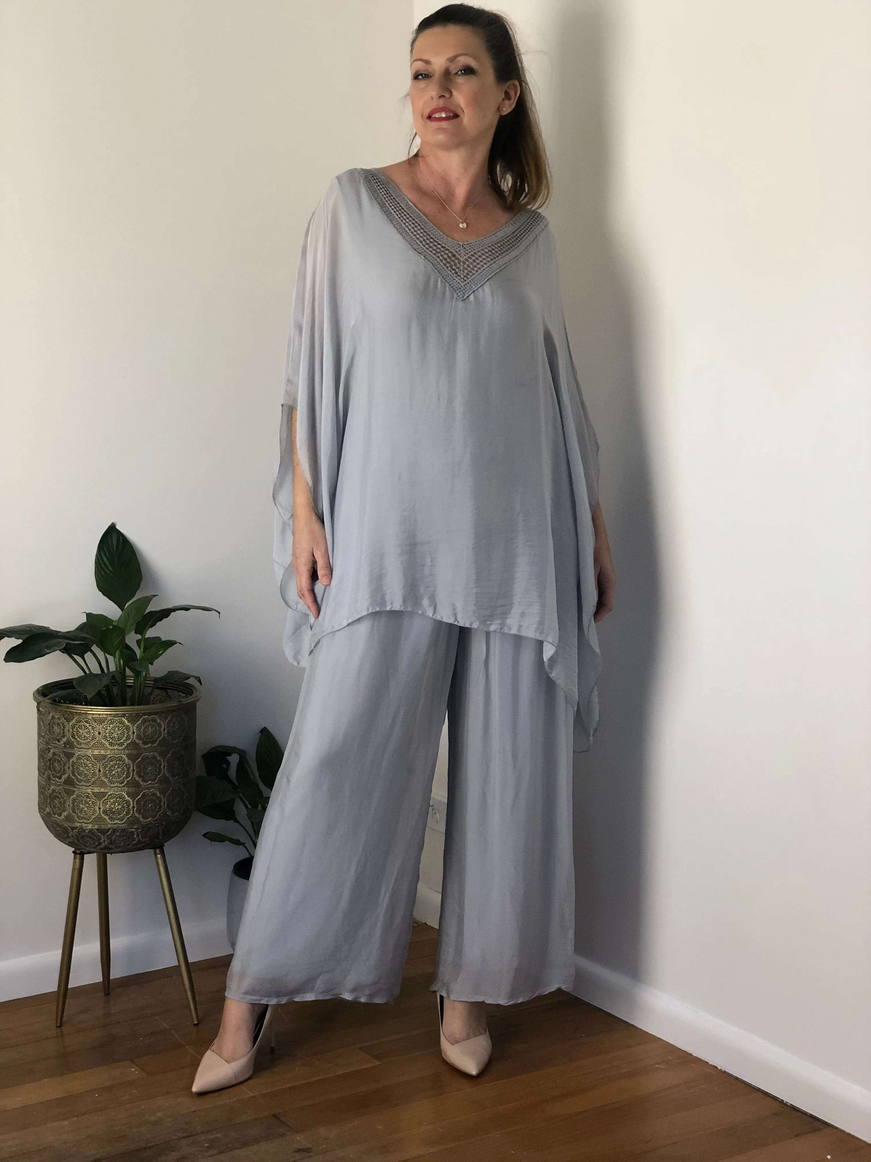 Fort Silver Silk Pants