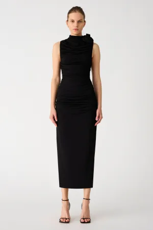 FRANKIE MATTE JERSEY MIDI DRESS